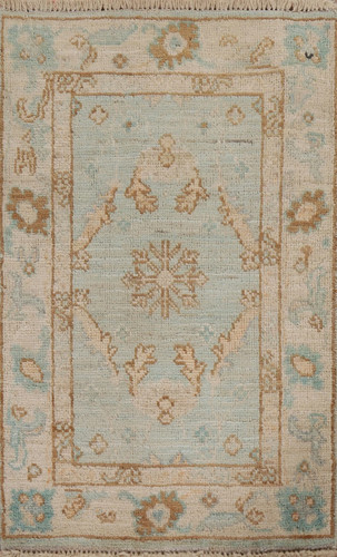 Hand knotted pastel - knotted, blue