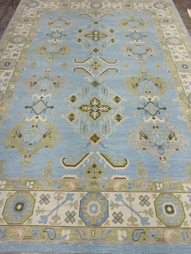 Hand knotted blue oriental - knotted,