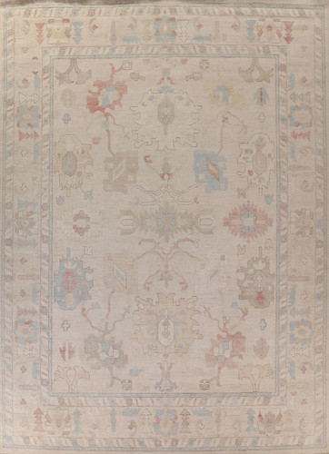 Hand knotted oushak - oushak, rug
