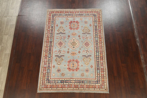 Hand knotted kazak rug wool - hand,