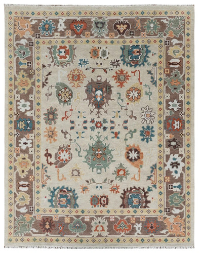 Hand knotted tribal oushak - hand,